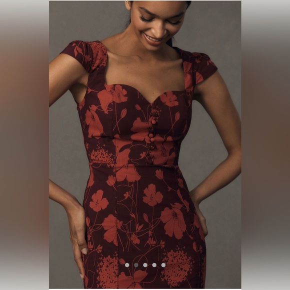 Anthropologie Maeve Cecily Floral Midi Dress - Picture 3 of 6